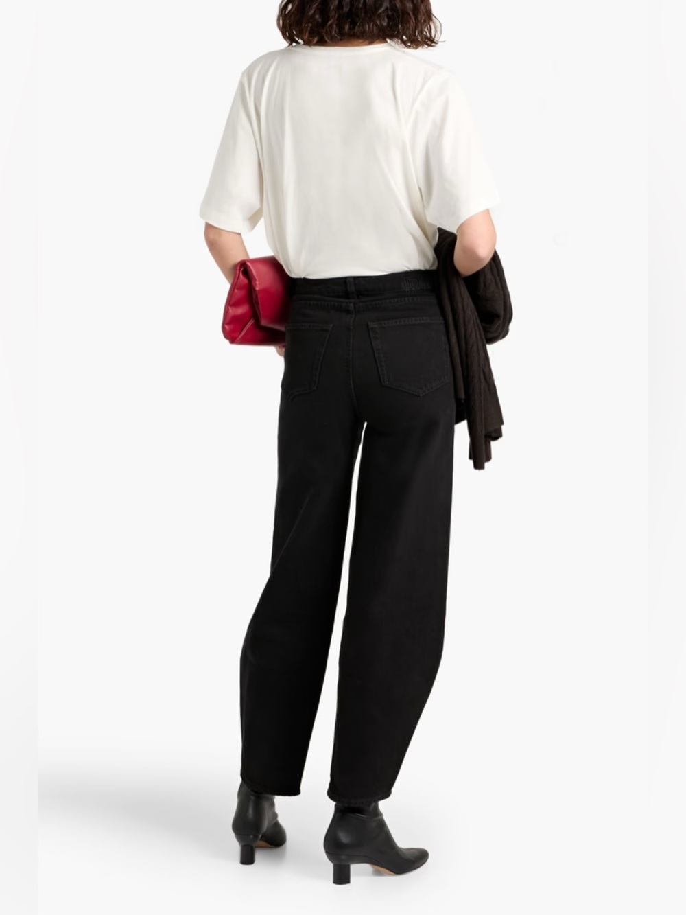 Toteme Black Barrel-leg Jeans 23/30 - Picture 2 of 10